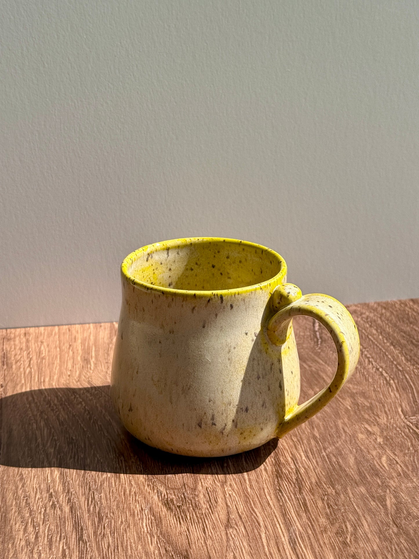 16 oz Yellow Speckled Mug