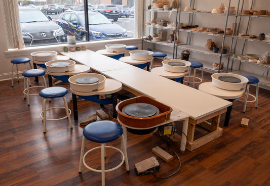 Wednesday 6-week All Skill Levels Adult Pottery Wheel Class | 11/12-12/17 (6-9pm)