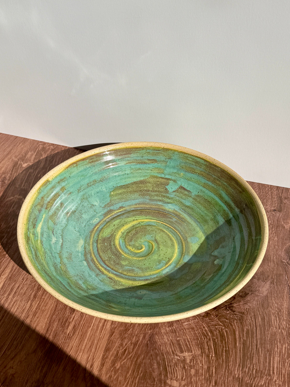 Green-Blue Serving Bowl