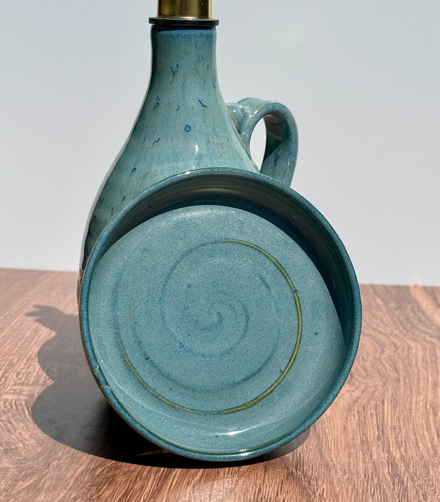 Blue Oil Cruet & Dish Set