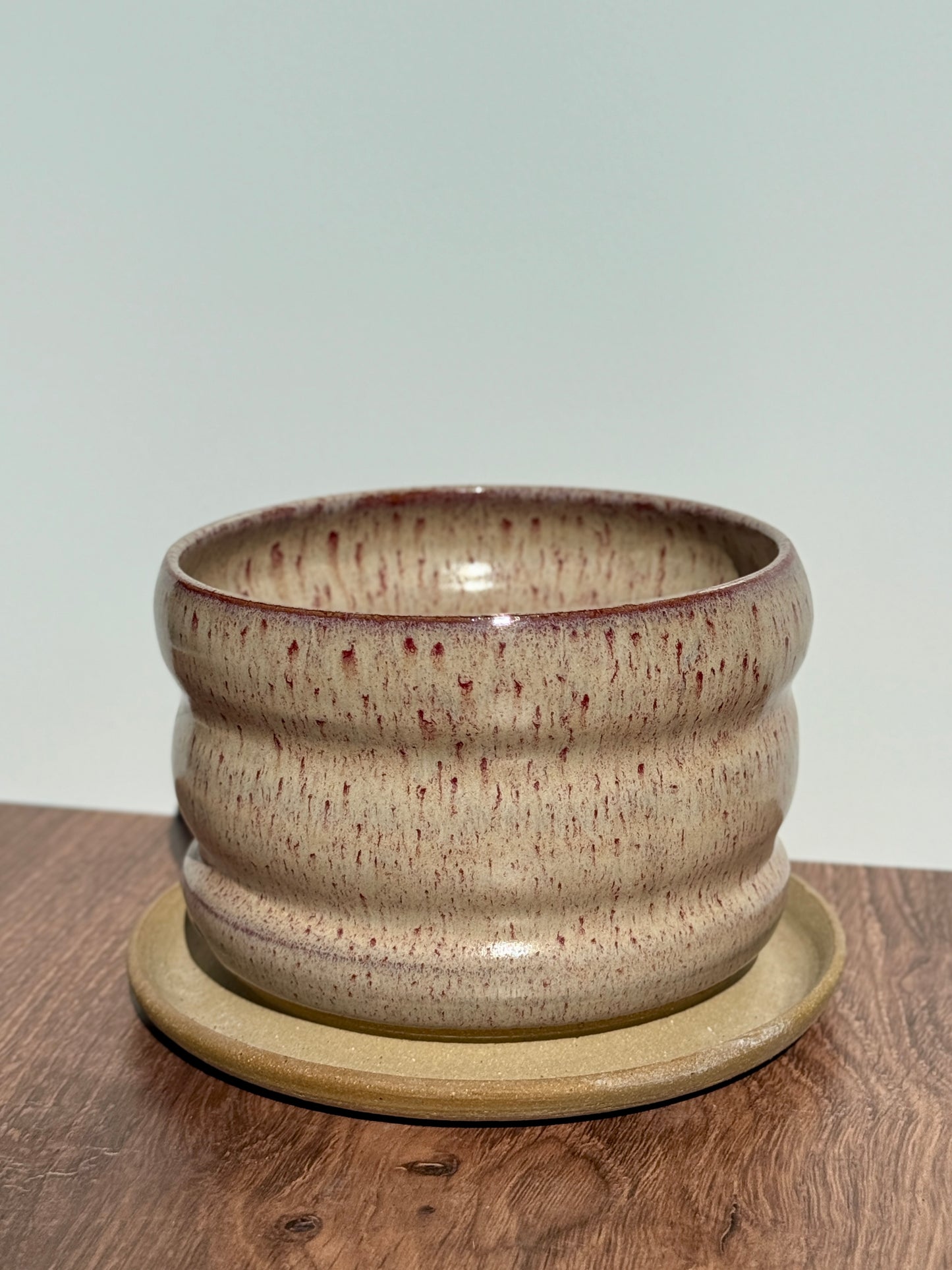Medium Multi-Colored Red Planter