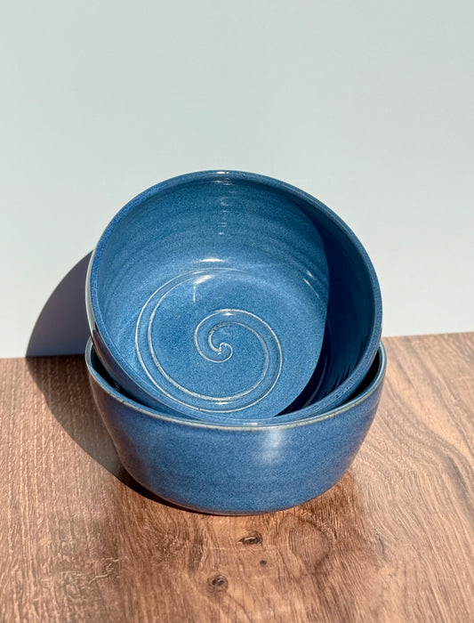 Small Blue Bowls