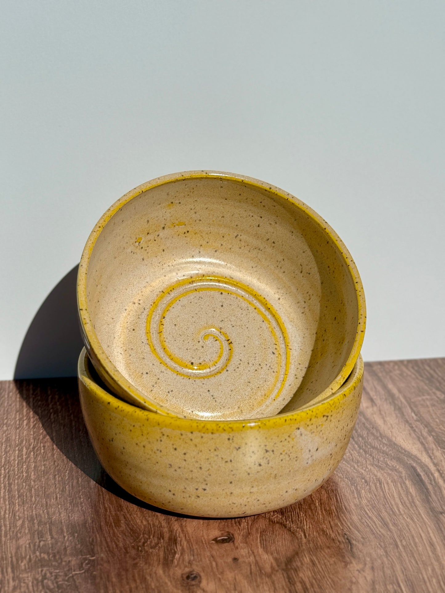Yellow Speckled Bowls