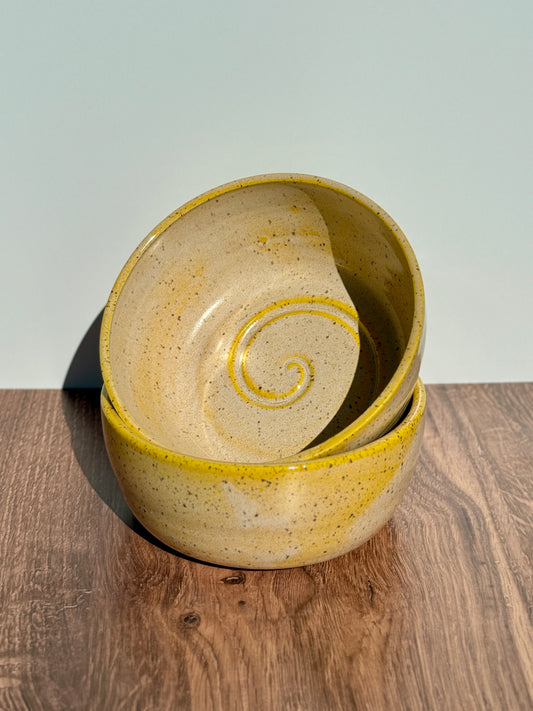 Yellow Speckled Bowls