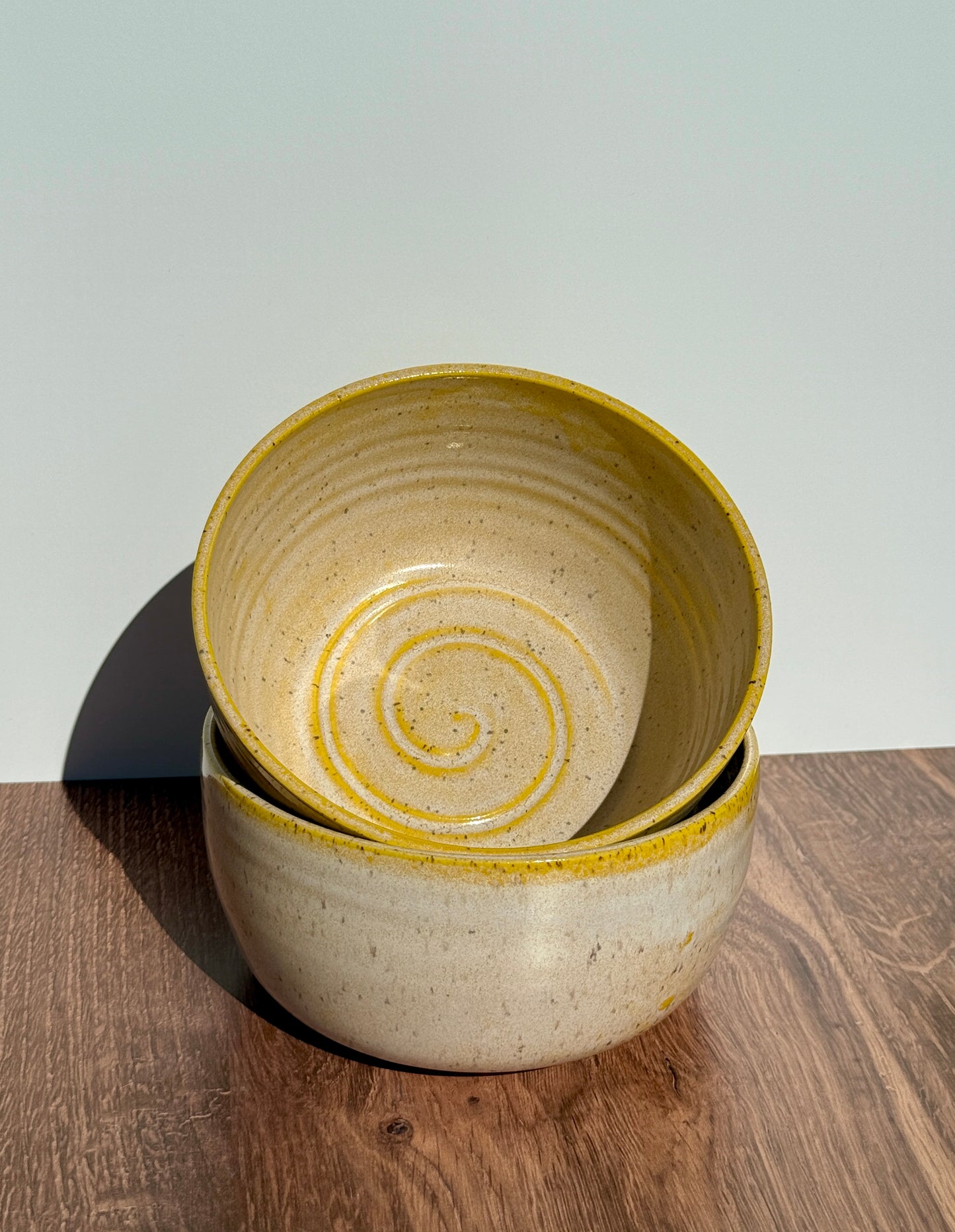 Yellow Speckled Bowls