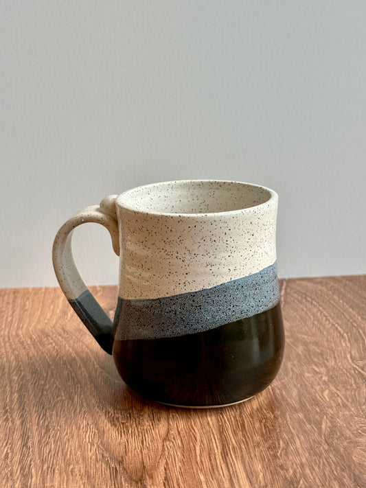 16 oz Black & White Mug