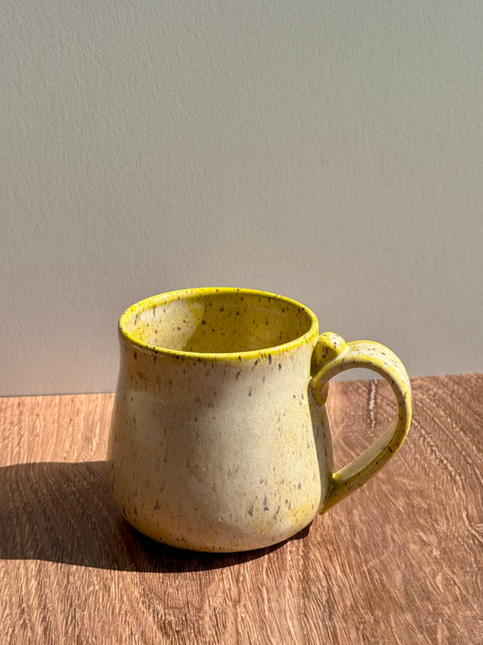 16 oz Yellow Speckled Mug